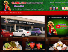 Tablet Screenshot of carmelitasmexicanrestaurant.com